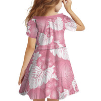 Pink Aloha Hawaii Family Matching Off Shoulder Maxi Dress and Hawaiian Shirt Monstera Hibiscus Plumeria Seamless Vibes - Polynesian Pride