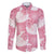 Pink Aloha Hawaii Family Matching Off Shoulder Short Dress and Hawaiian Shirt Monstera Hibiscus Plumeria Seamless Vibes - Polynesian Pride