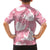 Pink Aloha Hawaii Family Matching Summer Maxi Dress and Hawaiian Shirt Monstera Hibiscus Plumeria Seamless Vibes - Polynesian Pride