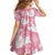 Pink Aloha Hawaii Family Matching Summer Maxi Dress and Hawaiian Shirt Monstera Hibiscus Plumeria Seamless Vibes - Polynesian Pride