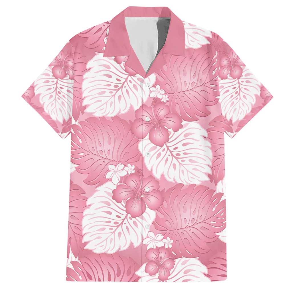 Pink Aloha Hawaii Hawaiian Shirt Monstera Hibiscus Plumeria Seamless Vibes - Polynesian Pride