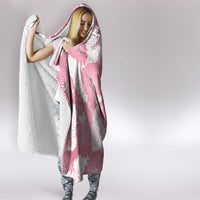 Pink Aloha Hawaii Hooded Blanket Monstera Hibiscus Plumeria Seamless Vibes LT14 - Polynesian Pride