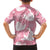 Pink Aloha Hawaii Kid Hawaiian Shirt Monstera Hibiscus Plumeria Seamless Vibes - Polynesian Pride