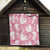 Pink Aloha Hawaii Quilt Monstera Hibiscus Plumeria Seamless Vibes - Polynesian Pride
