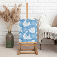Blue Aloha Hawaii Canvas Wall Art Monstera Hibiscus Plumeria Seamless Vibes LT14 - Polynesian Pride