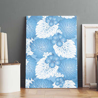 Blue Aloha Hawaii Canvas Wall Art Monstera Hibiscus Plumeria Seamless Vibes LT14 - Polynesian Pride
