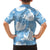 Blue Aloha Hawaii Family Matching Summer Maxi Dress and Hawaiian Shirt Monstera Hibiscus Plumeria Seamless Vibes - Polynesian Pride