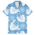 Blue Aloha Hawaii Family Matching Summer Maxi Dress and Hawaiian Shirt Monstera Hibiscus Plumeria Seamless Vibes - Polynesian Pride