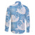 Blue Aloha Hawaii Family Matching Summer Maxi Dress and Hawaiian Shirt Monstera Hibiscus Plumeria Seamless Vibes - Polynesian Pride