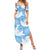 Blue Aloha Hawaii Family Matching Summer Maxi Dress and Hawaiian Shirt Monstera Hibiscus Plumeria Seamless Vibes - Polynesian Pride