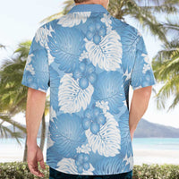 Blue Aloha Hawaii Hawaiian Shirt Monstera Hibiscus Plumeria Seamless Vibes - Polynesian Pride