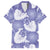 Purple Aloha Hawaii Family Matching Summer Maxi Dress and Hawaiian Shirt Monstera Hibiscus Plumeria Seamless Vibes - Polynesian Pride