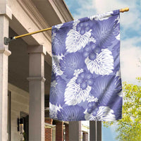Purple Aloha Hawaii Garden Flag Monstera Hibiscus Plumeria Seamless Vibes - Polynesian Pride