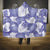 Purple Aloha Hawaii Hooded Blanket Monstera Hibiscus Plumeria Seamless Vibes - Polynesian Pride