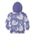 Purple Aloha Hawaii Kid Hoodie Monstera Hibiscus Plumeria Seamless Vibes - Polynesian Pride