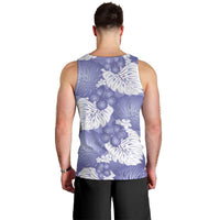 Purple Aloha Hawaii Men Tank Top Monstera Hibiscus Plumeria Seamless Vibes LT14 - Polynesian Pride