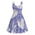 Purple Aloha Hawaii Midi Dress Monstera Hibiscus Plumeria Seamless Vibes - Polynesian Pride