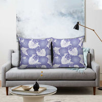 Purple Aloha Hawaii Pillow Cover Monstera Hibiscus Plumeria Seamless Vibes - Polynesian Pride