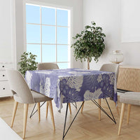 Purple Aloha Hawaii Tablecloth Monstera Hibiscus Plumeria Seamless Vibes - Polynesian Pride