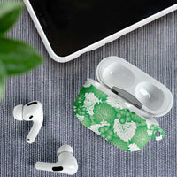Green Aloha Hawaii AirPods Case Monstera Hibiscus Plumeria Seamless Vibes - Polynesian Pride