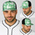 Green Aloha Hawaii Baseball Net Cap Monstera Hibiscus Plumeria Seamless Vibes - Polynesian Pride