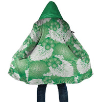 Green Aloha Hawaii Cloak Monstera Hibiscus Plumeria Seamless Vibes - Polynesian Pride