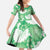 Green Aloha Hawaii Family Matching Summer Maxi Dress and Hawaiian Shirt Monstera Hibiscus Plumeria Seamless Vibes - Polynesian Pride
