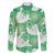 Green Aloha Hawaii Family Matching Summer Maxi Dress and Hawaiian Shirt Monstera Hibiscus Plumeria Seamless Vibes - Polynesian Pride