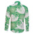 Green Aloha Hawaii Family Matching Summer Maxi Dress and Hawaiian Shirt Monstera Hibiscus Plumeria Seamless Vibes - Polynesian Pride