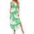 Green Aloha Hawaii Family Matching Summer Maxi Dress and Hawaiian Shirt Monstera Hibiscus Plumeria Seamless Vibes - Polynesian Pride