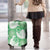 Green Aloha Hawaii Luggage Cover Monstera Hibiscus Plumeria Seamless Vibes - Polynesian Pride