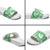 Green Aloha Hawaii Slide Sandals Monstera Hibiscus Plumeria Seamless Vibes - Polynesian Pride
