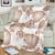 Mocha Mousse Aloha Hawaii Blanket Monstera Hibiscus Plumeria Seamless Vibes - Polynesian Pride