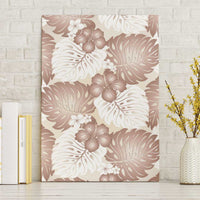 Mocha Mousse Aloha Hawaii Canvas Wall Art Monstera Hibiscus Plumeria Seamless Vibes LT14 Without Frame Mocha Mousse - Polynesian Pride