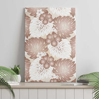 Mocha Mousse Aloha Hawaii Canvas Wall Art Monstera Hibiscus Plumeria Seamless Vibes LT14 - Polynesian Pride