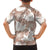 Mocha Mousse Aloha Hawaii Family Matching Off The Shoulder Long Sleeve Dress and Hawaiian Shirt Monstera Hibiscus Plumeria Seamless Vibes - Polynesian Pride