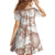 Mocha Mousse Aloha Hawaii Family Matching Off The Shoulder Long Sleeve Dress and Hawaiian Shirt Monstera Hibiscus Plumeria Seamless Vibes - Polynesian Pride