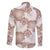 Mocha Mousse Aloha Hawaii Family Matching Off The Shoulder Long Sleeve Dress and Hawaiian Shirt Monstera Hibiscus Plumeria Seamless Vibes - Polynesian Pride