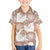 Mocha Mousse Aloha Hawaii Family Matching Off The Shoulder Long Sleeve Dress and Hawaiian Shirt Monstera Hibiscus Plumeria Seamless Vibes - Polynesian Pride