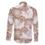 Mocha Mousse Aloha Hawaii Family Matching Off Shoulder Short Dress and Hawaiian Shirt Monstera Hibiscus Plumeria Seamless Vibes - Polynesian Pride