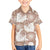 Mocha Mousse Aloha Hawaii Family Matching Off Shoulder Short Dress and Hawaiian Shirt Monstera Hibiscus Plumeria Seamless Vibes - Polynesian Pride