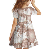 Mocha Mousse Aloha Hawaii Family Matching Summer Maxi Dress and Hawaiian Shirt Monstera Hibiscus Plumeria Seamless Vibes - Polynesian Pride