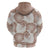 Mocha Mousse Aloha Hawaii Zip Hoodie Monstera Hibiscus Plumeria Seamless Vibes - Polynesian Pride