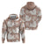 Mocha Mousse Aloha Hawaii Zip Hoodie Monstera Hibiscus Plumeria Seamless Vibes - Polynesian Pride