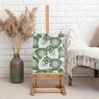 Sage Green Aloha Hawaii Canvas Wall Art Monstera Hibiscus Plumeria Seamless Vibes LT14 - Polynesian Pride