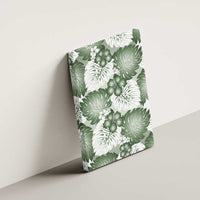 Sage Green Aloha Hawaii Canvas Wall Art Monstera Hibiscus Plumeria Seamless Vibes LT14 - Polynesian Pride