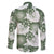 Sage Green Aloha Hawaii Family Matching Short Sleeve Bodycon Dress and Hawaiian Shirt Monstera Hibiscus Plumeria Seamless Vibes - Polynesian Pride