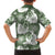 Sage Green Aloha Hawaii Family Matching Summer Maxi Dress and Hawaiian Shirt Monstera Hibiscus Plumeria Seamless Vibes - Polynesian Pride