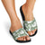 Sage Green Aloha Hawaii Slide Sandals Monstera Hibiscus Plumeria Seamless Vibes - Polynesian Pride