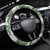 Sage Green Aloha Hawaii Steering Wheel Cover Monstera Hibiscus Plumeria Seamless Vibes - Polynesian Pride